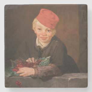Porta-copo De Pedra Edouard Manet - Menino com Cerejas