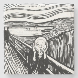 Porta-copo De Pedra Edvard Munch - A litografia do Gritar
