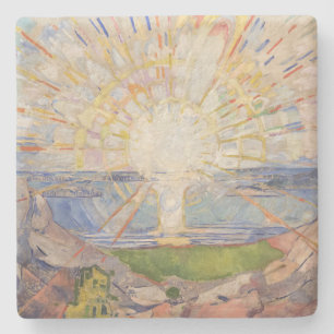 Porta-copo De Pedra Edvard Munch Mural Painting The Sun (Solen) (1911)