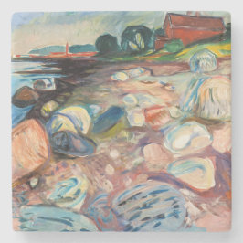 Porta-copo De Pedra Edvard Munch - Shore com Casa Vermelha