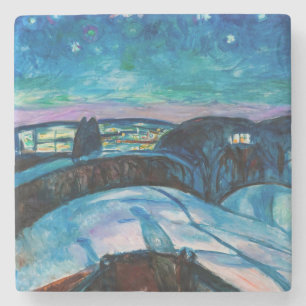 Porta-copo De Pedra Edvard Munch - Starry Night 1922