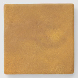 Porta-copo De Pedra Efeito Dourado