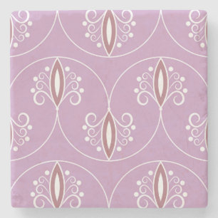 Porta-copo De Pedra Elegância Giratória: Geométrico Vintage