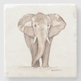 Porta-copo De Pedra elephant coaster