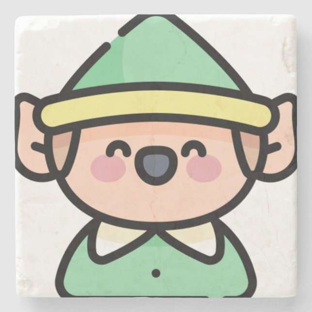 Porta-copo De Pedra elfo (Frente)