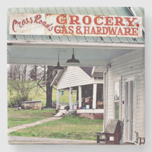 Porta-copo De Pedra Ellijay, Georgia, Maçãs, Estradas Cruzadas, Sinal 