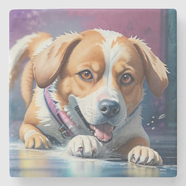 Porta-copo De Pedra Embraço da Natureza: Coletivo Adorável (Frente)