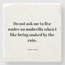 Porta-copo De Pedra Empowering quote