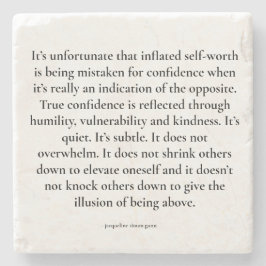 Porta-copo De Pedra Empowering quote