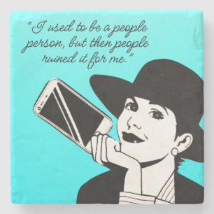 Porta-copo De Pedra Engraçada Vida Cita Jogo Amigo Presente Noturno