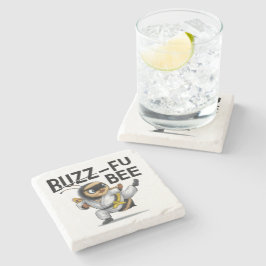 Porta-copo De Pedra Engraçado Buzz-Fu Bee Artes Marciais