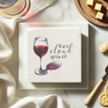 Porta-copo De Pedra Engraçado Na Porta copos De Vinho Em Nuvem<br><div class="desc">Portas copos divertidas de vinhos, com uma taça de vinho tinto a aquarela, com a menção "On Cloud Wine" numa tipografia moderna, escrita com letra manuscrita. Ideias elegantes para a sua divertida festa de provando de vinho que seus hóspedes vão amar. Perfeito para amantes de vinho, ideias de cesto de...</div>