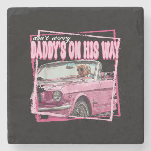 Porta-copo De Pedra Engraçado Pai Trump Pink 2024 Toma a América Ba