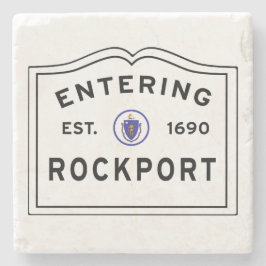 Porta-copo De Pedra Entrando em Rockport Massachusetts