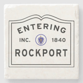 Porta-copo De Pedra Entrando em Rockport Massachusetts