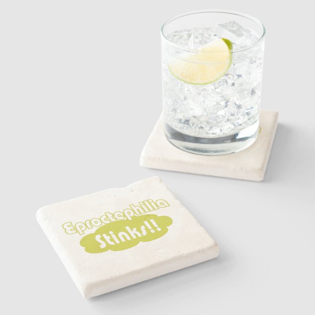 Porta-copo De Pedra Eproctofilia Cheira! (Lateral)