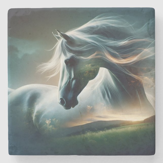 Porta-copo De Pedra Equine Majesty (Frente)