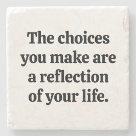 Porta-copo De Pedra Escolhas Que Você Faz Porta copos Marble Stone