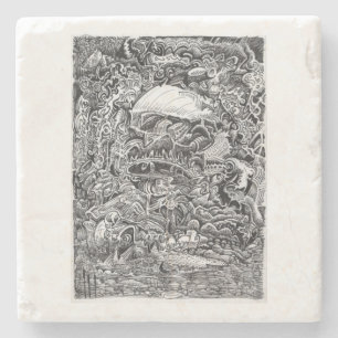 Porta-copo De Pedra Esperando o Maelstrom