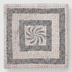 Porta-copo De Pedra Espiral do Mosaico Romano Antigo