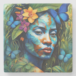 Porta-copo De Pedra Espírito Orquídeo "Yarumi" - Mulheres Na Amazônia