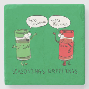 Porta-copo De Pedra Espíritos engraçados de Cozinhar de Cartoon de Nat