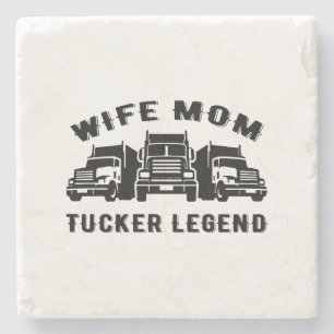 Porta-copo De Pedra Esposa Mãe Trucker Legend Cotes