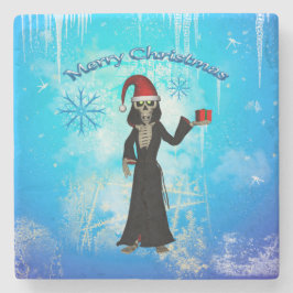 Porta-copo De Pedra Esqueleto engraçado