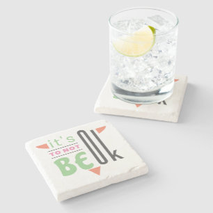 Porta-copo De Pedra Está tudo bem não ficar bem