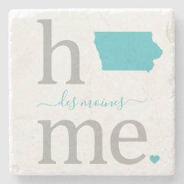 Porta-copo De Pedra Estado de Iowa Stone Porta copos