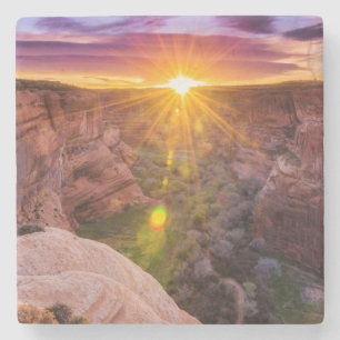 Porta-copo De Pedra Estallido solar em Canyon de Chelly, AZ