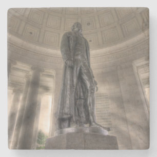 Porta-copo De Pedra Estátua de bronze memorável de Thomas Jefferson