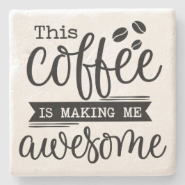 Porta-copo De Pedra Este Café é Fazer Me Incrível - Porta copos de Ped