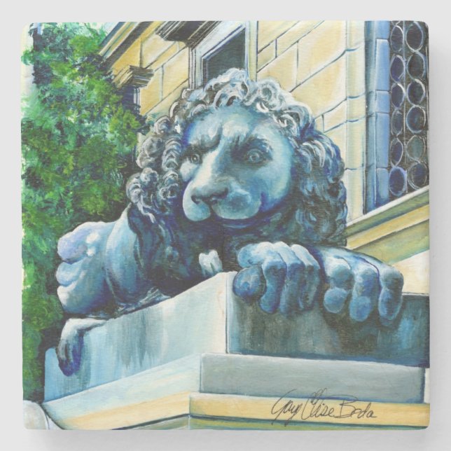 Porta-copo De Pedra Esteemed Feline, Washington DC, EUA (Frente)