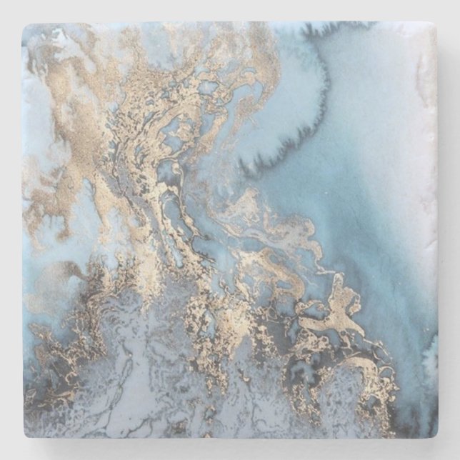 Porta-copo De Pedra Estilo de Agate de abstrato (Frente)