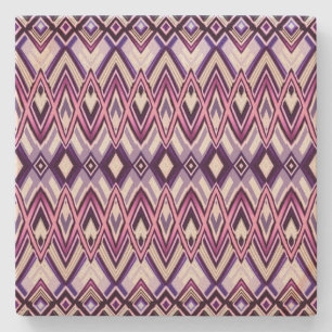 Porta-copo De Pedra Estilo do Sudoeste Preto Branco Roxo