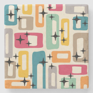Porta-copo De Pedra Estilo Moderno de Meados do Século