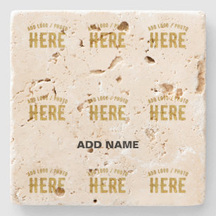 PORTA-COPO DE PEDRA ESTILO MODERNO PERSONALIZÁVEL MARROM VERIFICADO MA