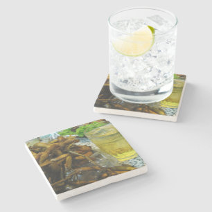 Porta-copo De Pedra Estilo Tailandês Edamame