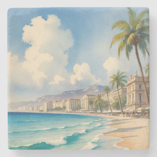 Porta-copo De Pedra Estilo Vintage Cote D'Azur Viagem francês