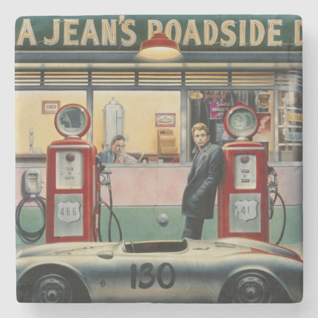 Porta-copo De Pedra Estrada do destino (Frente)