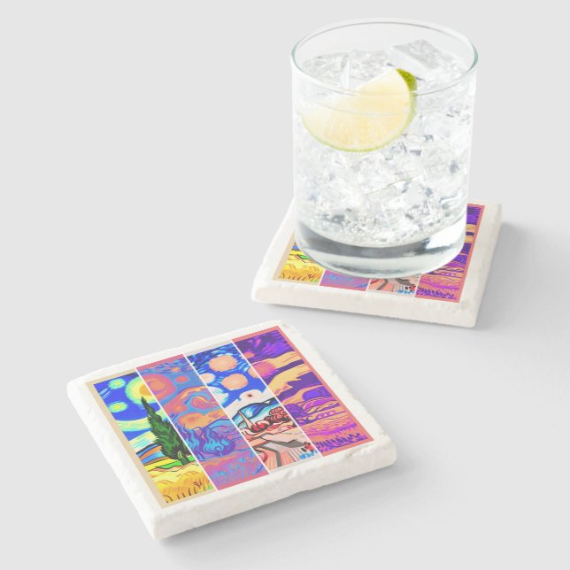 Porta-copo De Pedra estrela (Lateral)