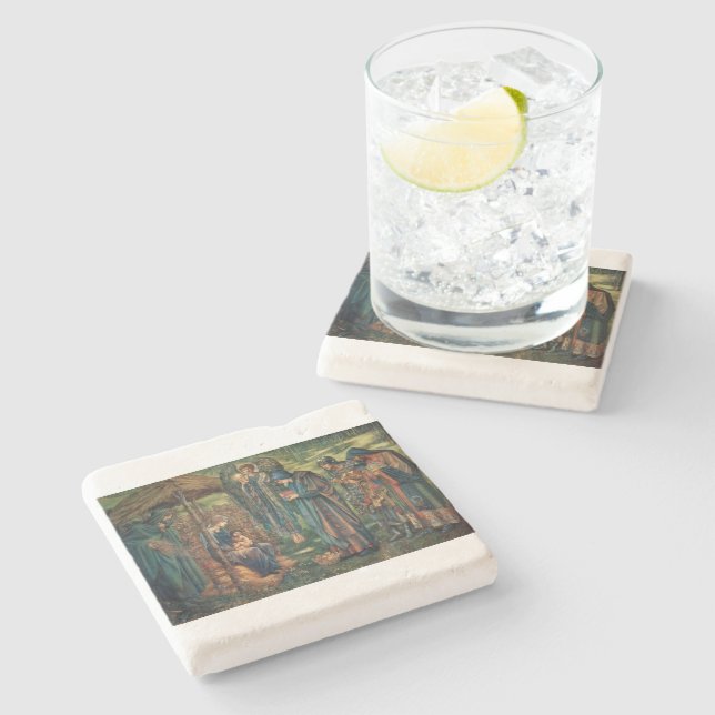 Porta-copo De Pedra Estrela de Belém (por Edward Burne-Jones) (Lateral)