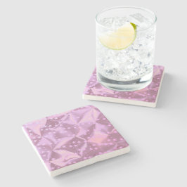 Porta-copo De Pedra Estrelas Rosa Esmagadas Fortemente Metais