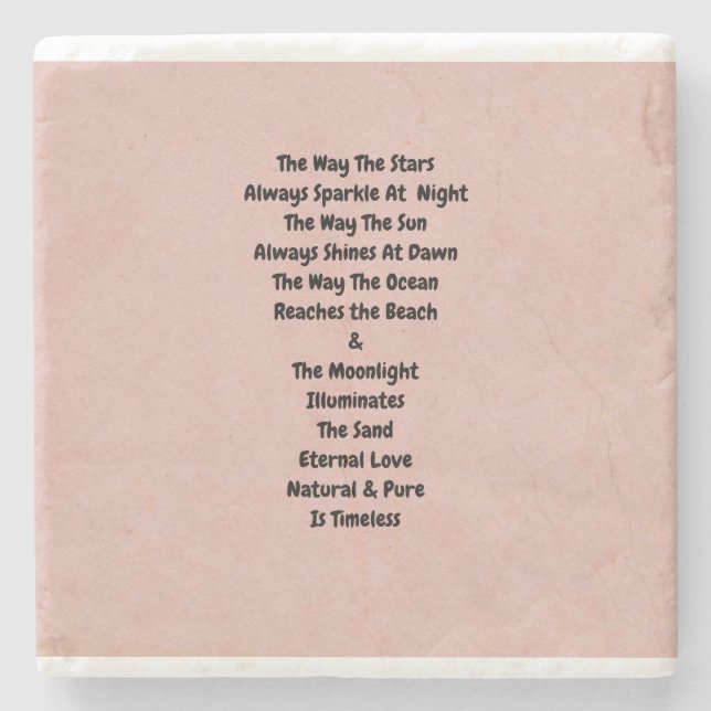 Porta-copo De Pedra Eterno (Frente)