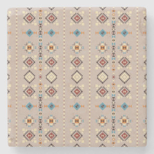 Porta-copo De Pedra Étnica: padrão tribal sem descontinuidades