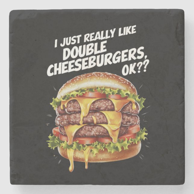 PORTA-COPO DE PEDRA EU SÓ GOSTO DE DOIS QUEIESEBURGOS, OK? (Frente)