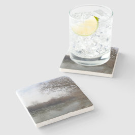 Porta-copo De Pedra Eu tenho ribeirinho no inverno