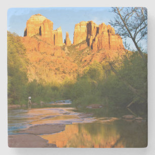 Porta-copo De Pedra EUA, Arizona. Cathedral Rock ao pôr do sol