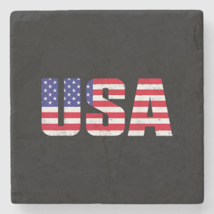 Porta-copo De Pedra EUA Bandeira Patriótica Americana Para Homens Meni
